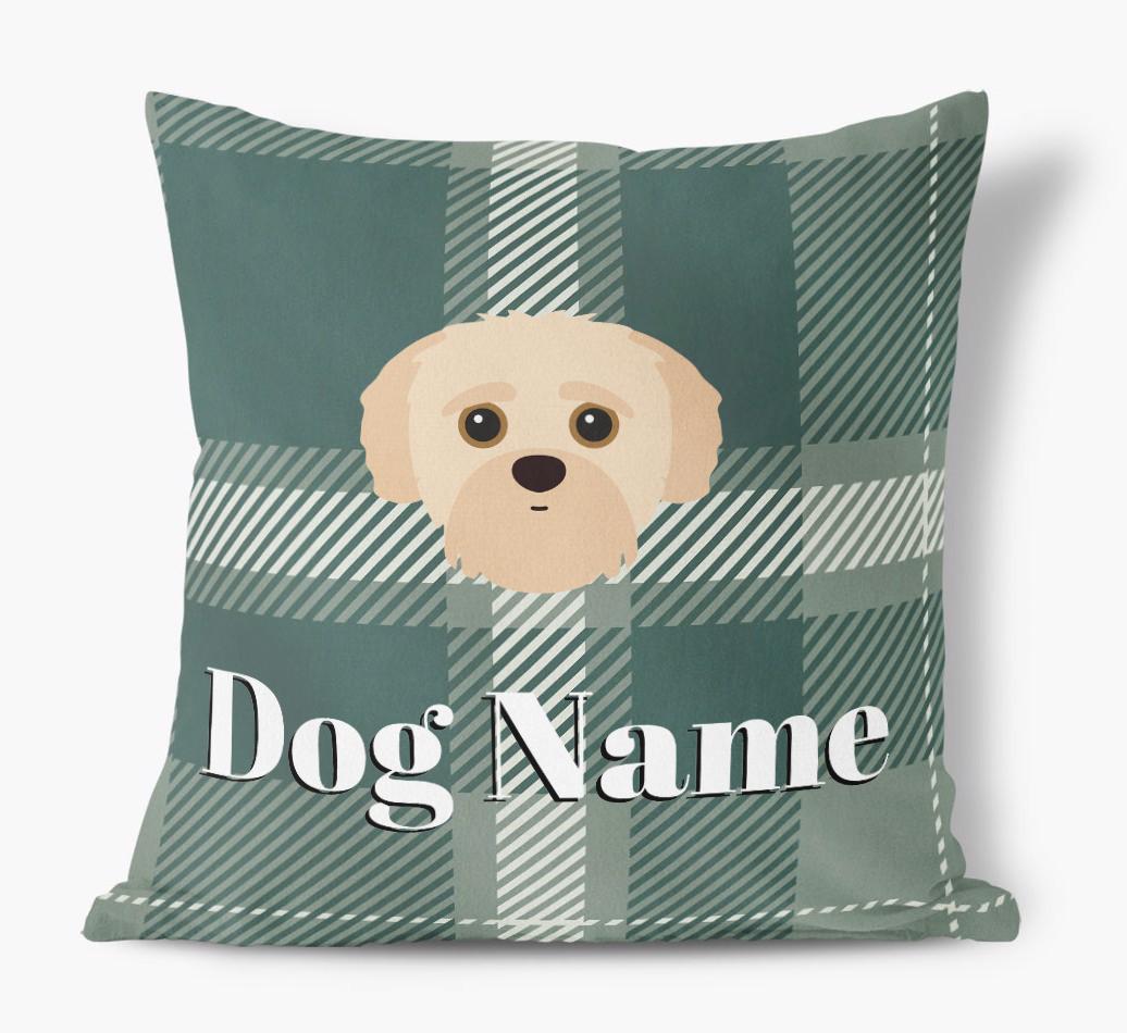 Tartan Pattern: Personalized {breedFullName} Soft Touch Pillow