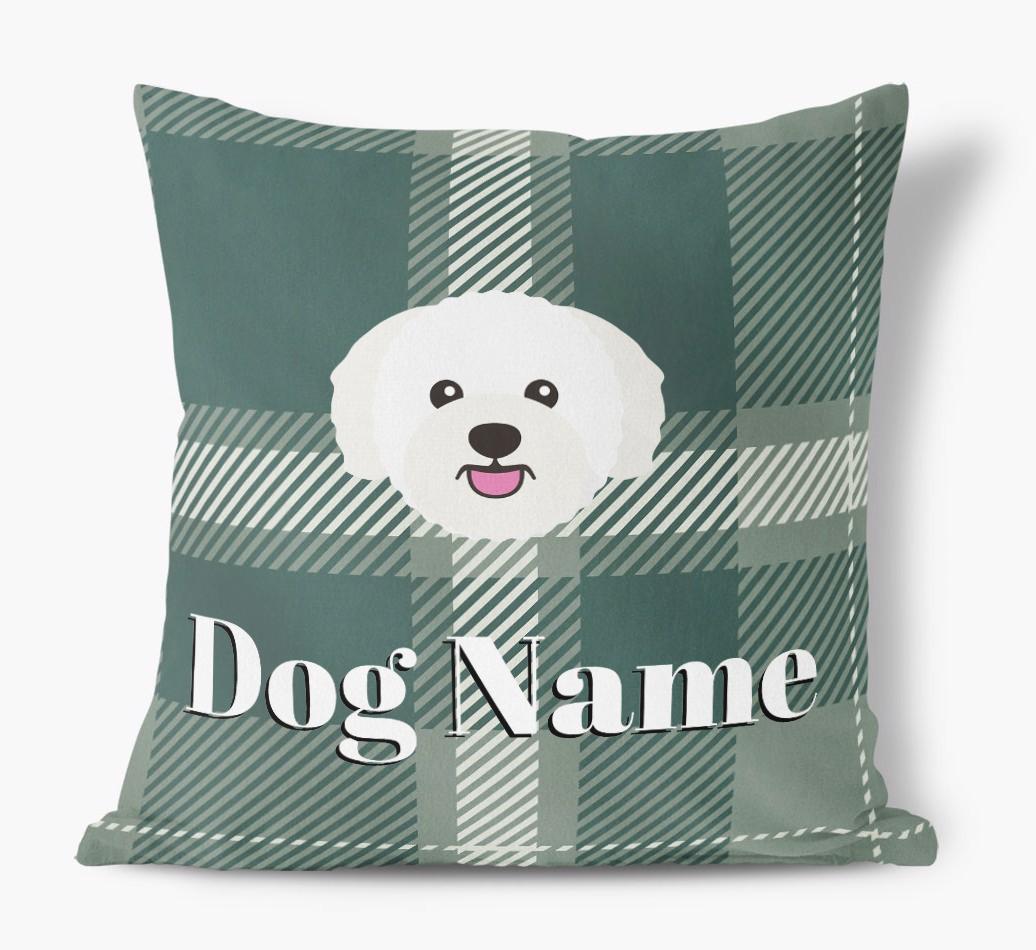 Tartan Pattern: Personalized {breedFullName} Soft Touch Pillow