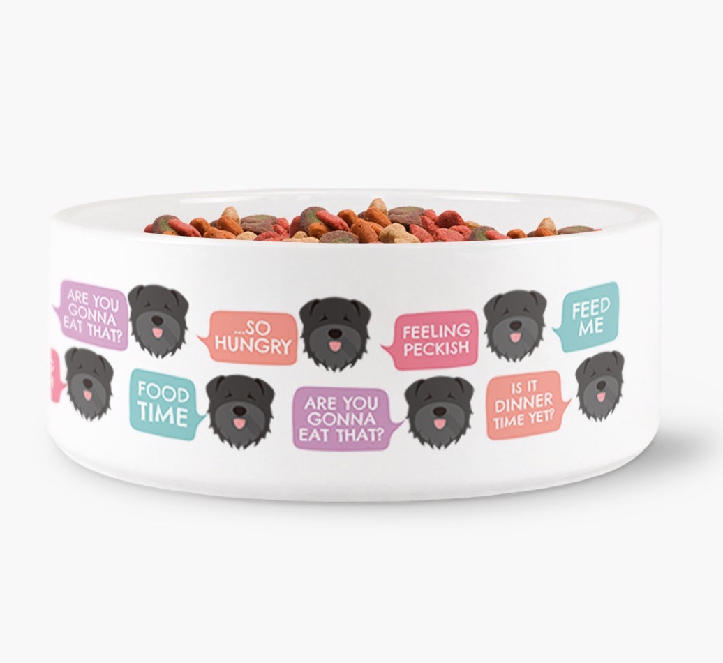 'Speech Bubble' - Personalized Dog Bowl for your {breedFullName}