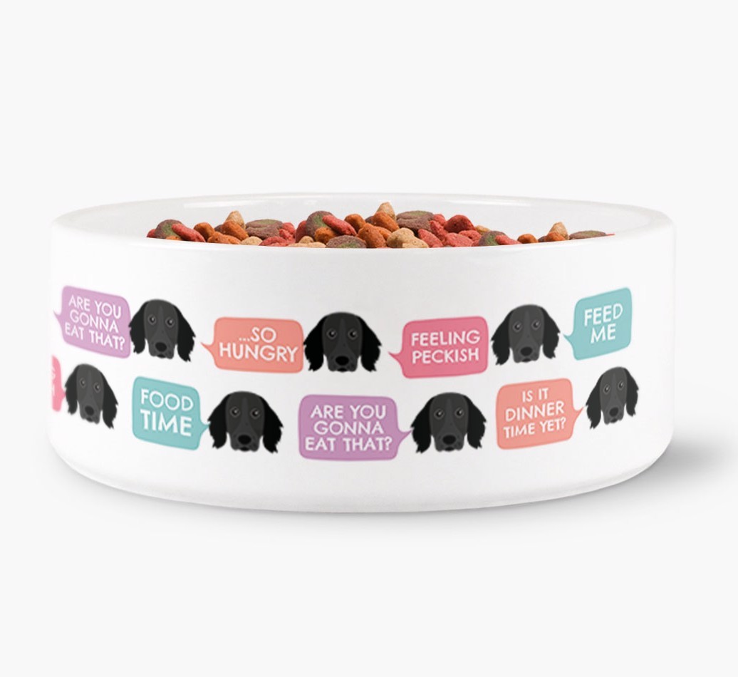 Speech Bubble Dog Bowl for your {breedFullName}