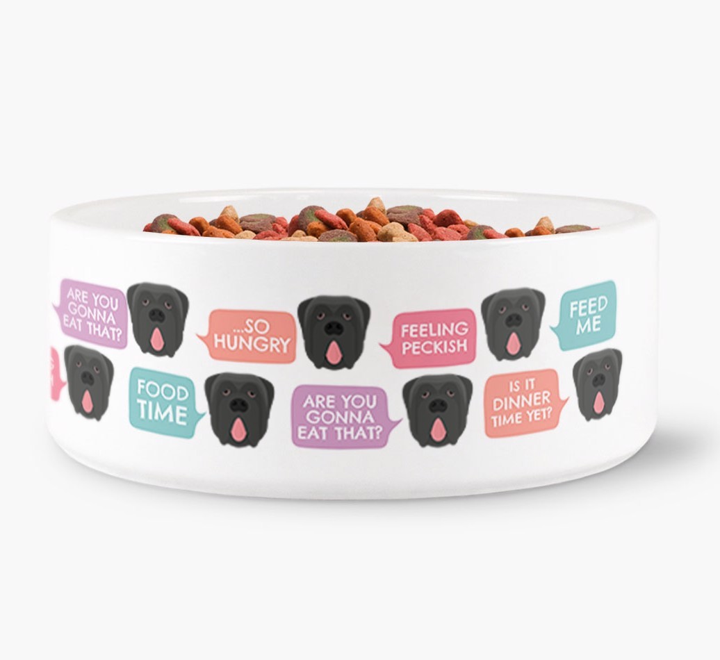 Speech Bubble Dog Bowl for your {breedFullName}