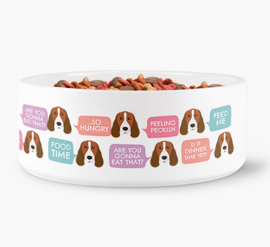 Speech Bubble Dog Bowl for your {breedFullName}