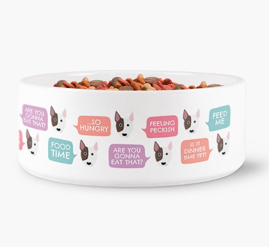 'Speech Bubble' - Personalized Dog Bowl for your {breedFullName}