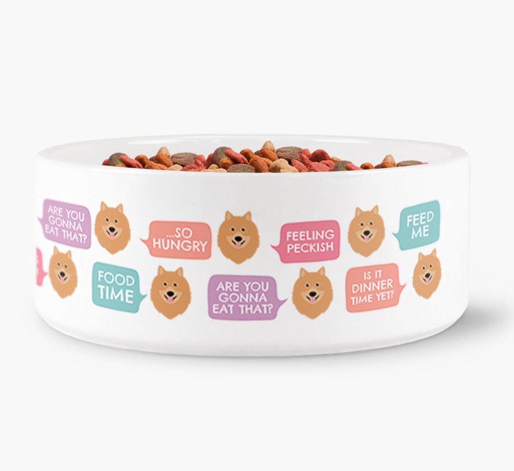 'Speech Bubble' - Personalized Dog Bowl for your {breedFullName}