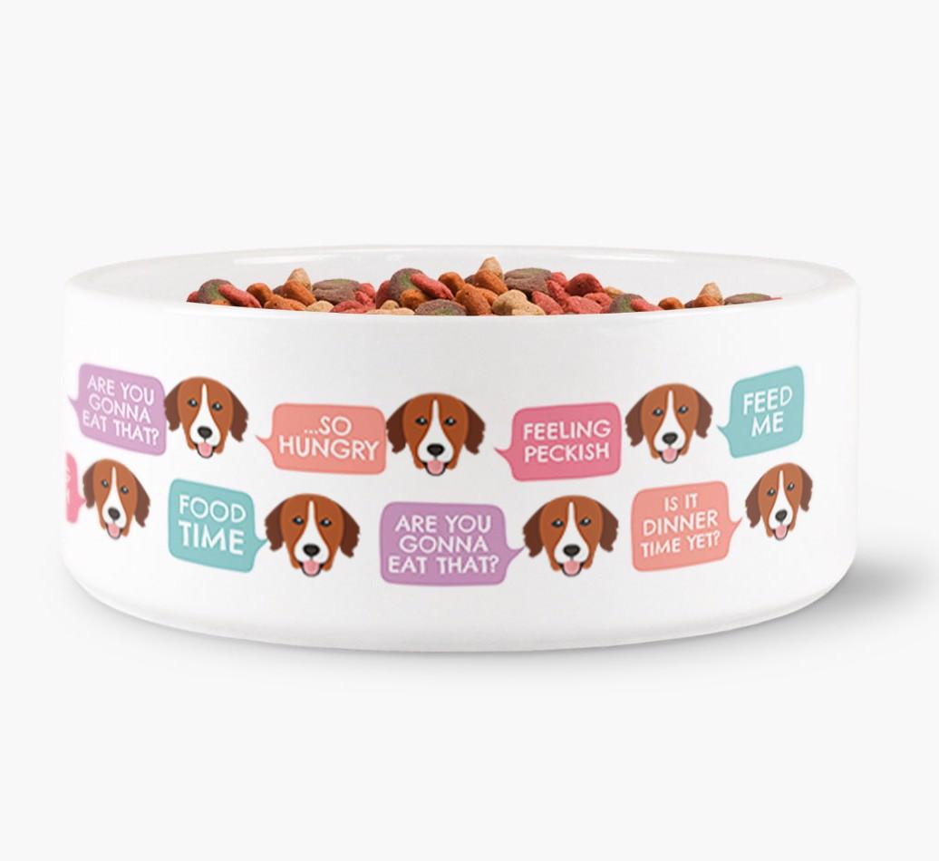 'Speech Bubble' - Personalized Dog Bowl for your {breedFullName}