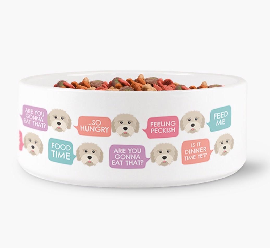 'Speech Bubble' - Personalized Dog Bowl for your {breedFullName}