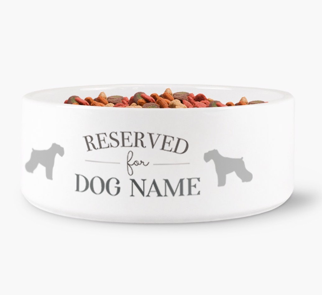 'Reserved for {dogsName}' - Personalized Dog Bowl for your {breedFullName}