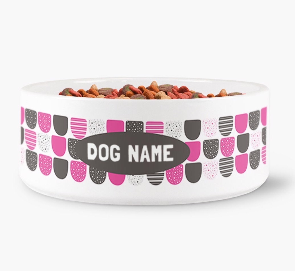 Personalised Pattern Dog Bowl for your {breedFullName}