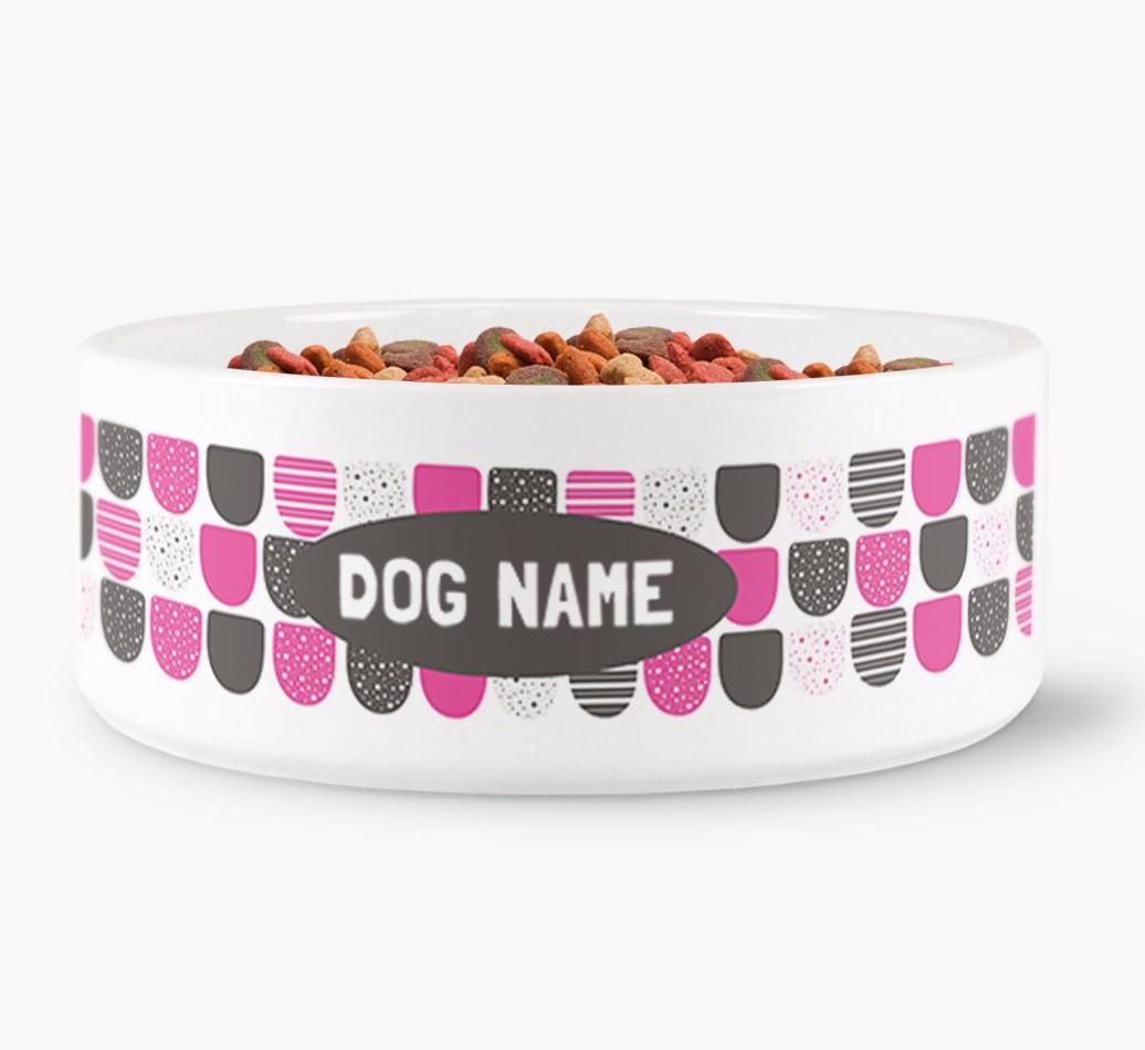 'Tile Pattern' - Personalized Dog Bowl for your {breedFullName}