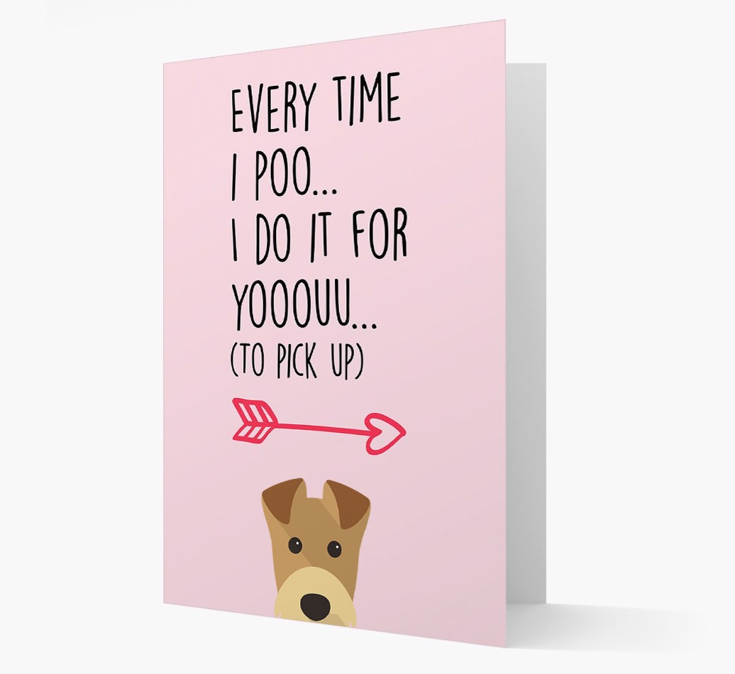 'Everytime I Poo...' Card with your {breedFullName} Icon