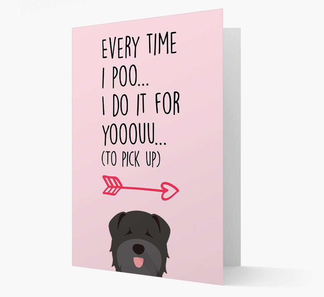 'Everytime I Poo...' Card with your {breedFullName} Icon