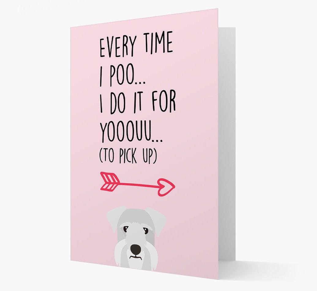 'Everytime I Poo...' Card with your {breedFullName} Icon