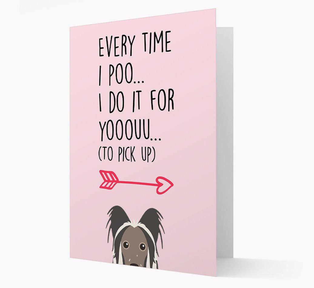 'Everytime I Poo...' Card with your {breedFullName} Icon