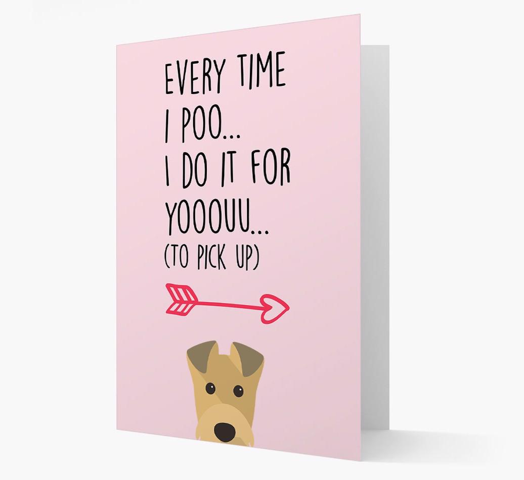 'Everytime I Poo...' Card with your {breedFullName} Icon