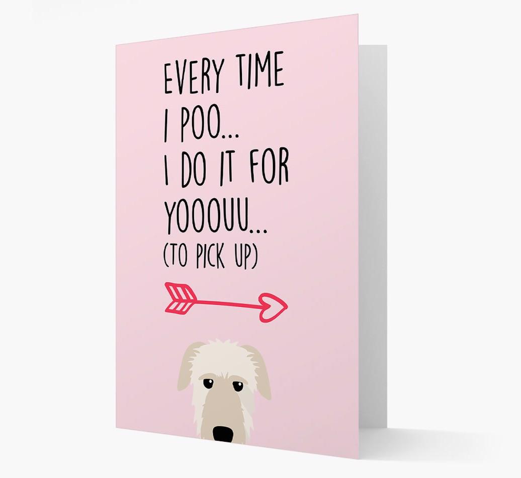 'Everytime I Poo...' Card with your {breedFullName} Icon