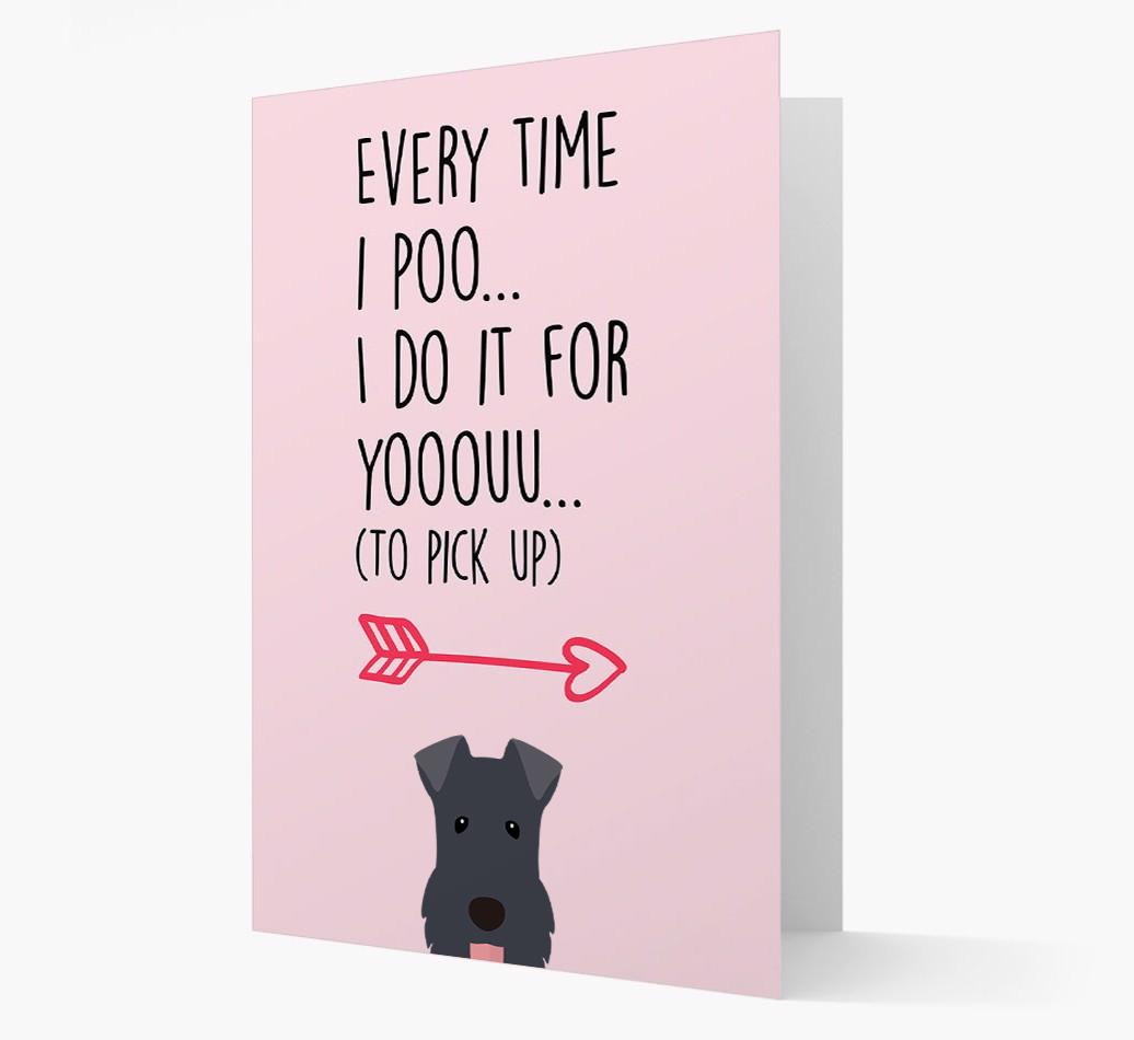 'Everytime I Poo...' Card with your {breedFullName} Icon