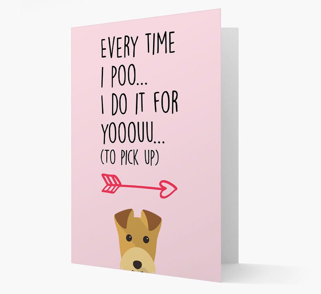 'Everytime I Poo...' Card with your {breedFullName} Icon