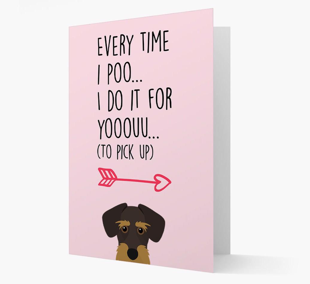 'Everytime I Poo...' Card with your {breedFullName} Icon