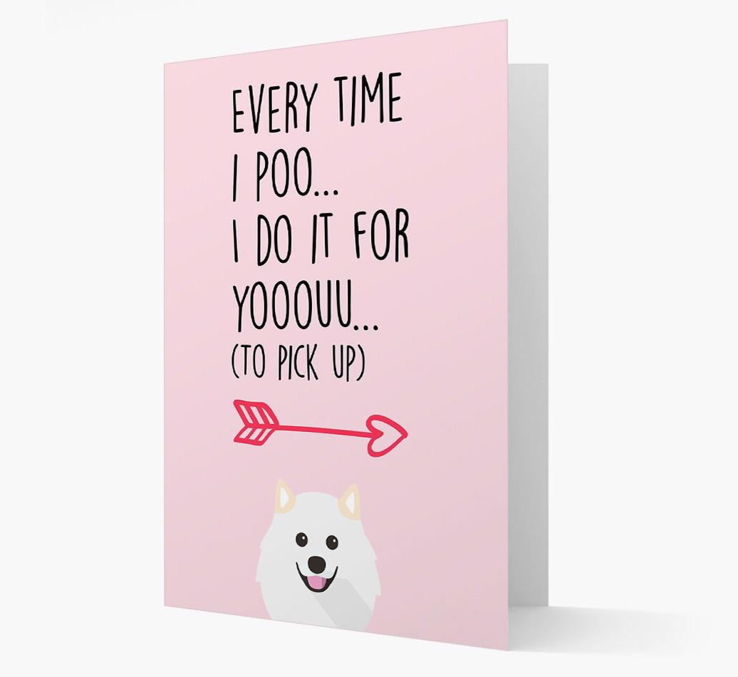 'Everytime I Poo...' Card with your {breedFullName} Icon