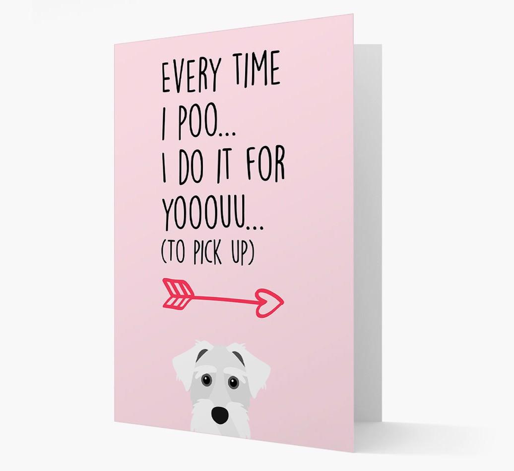 'Everytime I Poo...' Card with your {breedFullName} Icon