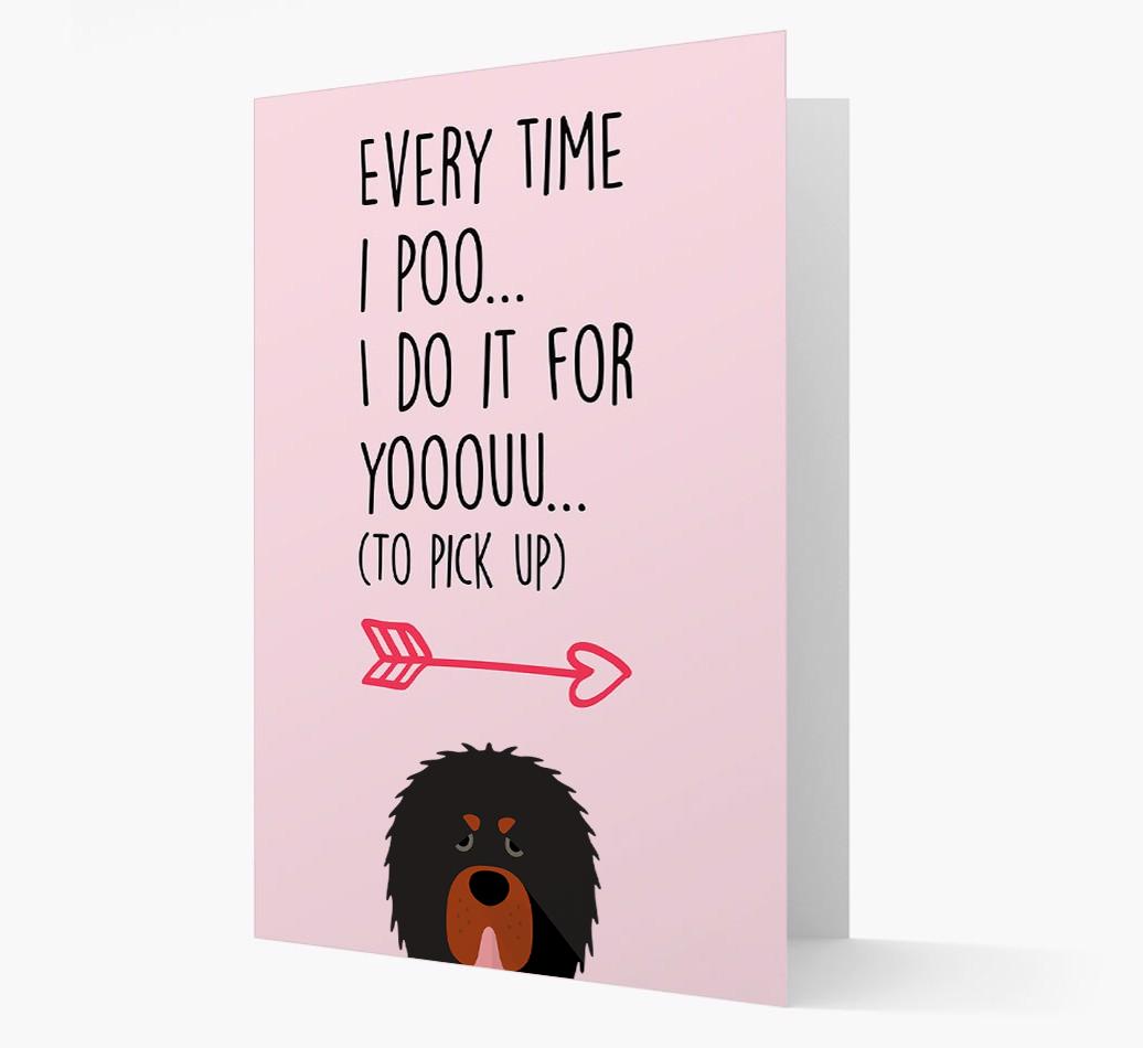 'Everytime I Poo...' Card with your {breedFullName} Icon