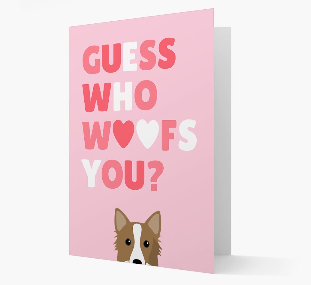 'Guess Who Woofs You?' Card with your {breedFullName} Icon