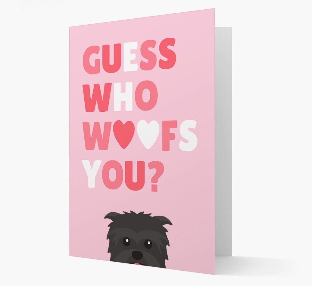 'Guess Who Woofs You?' Card with your {breedFullName} Icon