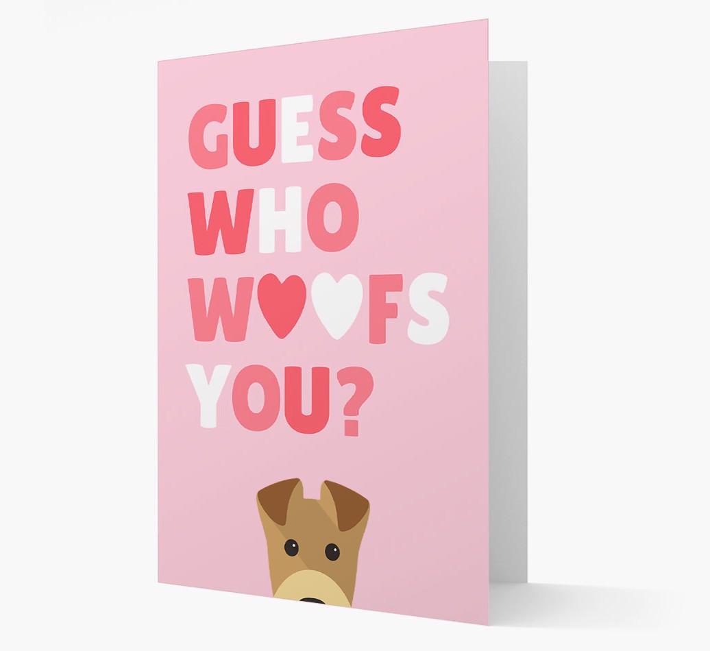 'Guess Who Woofs You?' Card with your {breedFullName} Icon