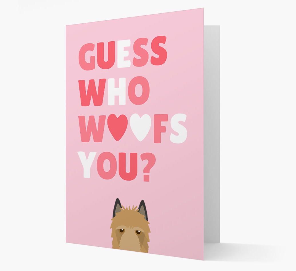 'Guess Who Woofs You?' Card with your {breedFullName} Icon