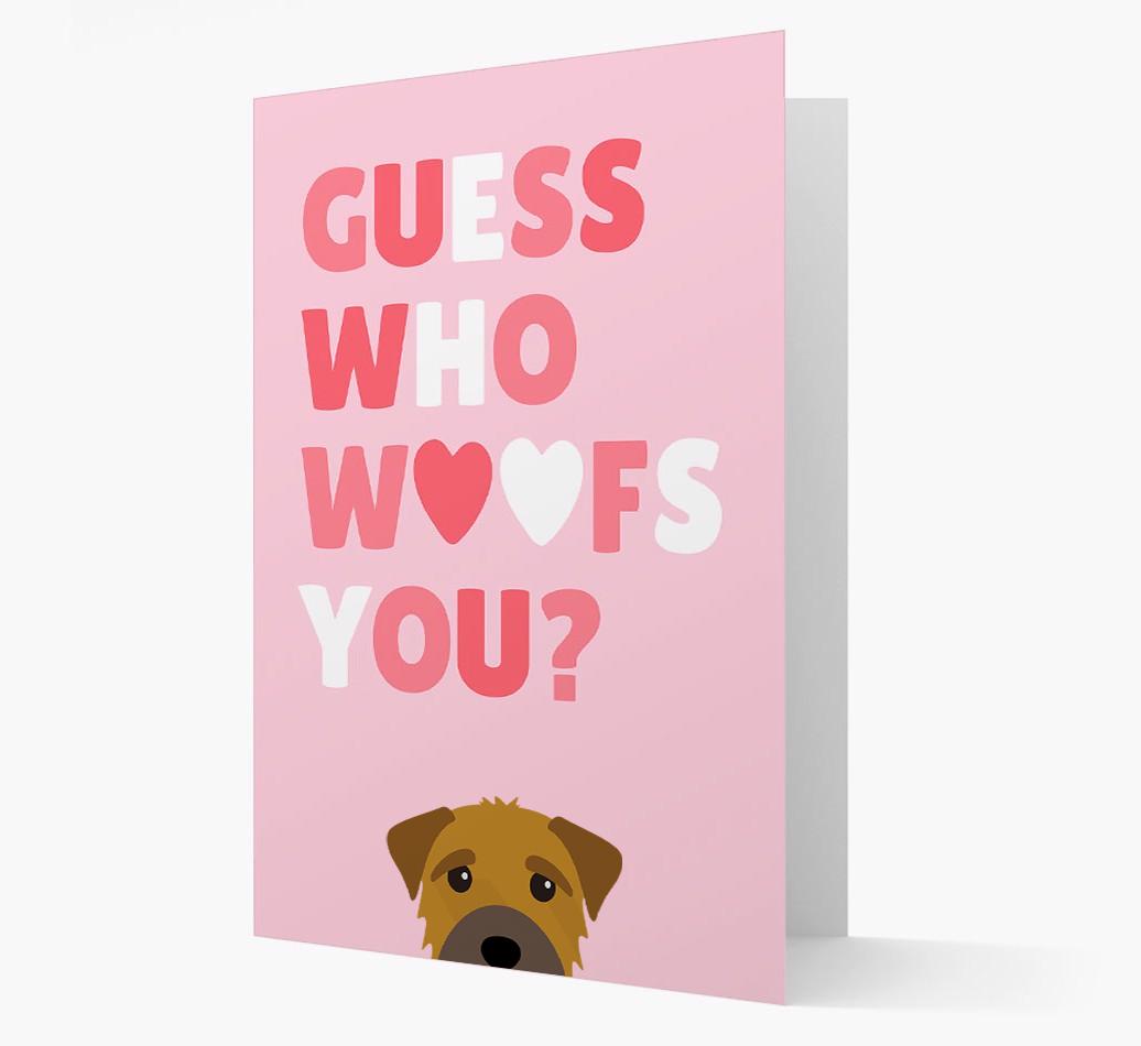 'Guess Who Woofs You?' Card with your {breedFullName} Icon