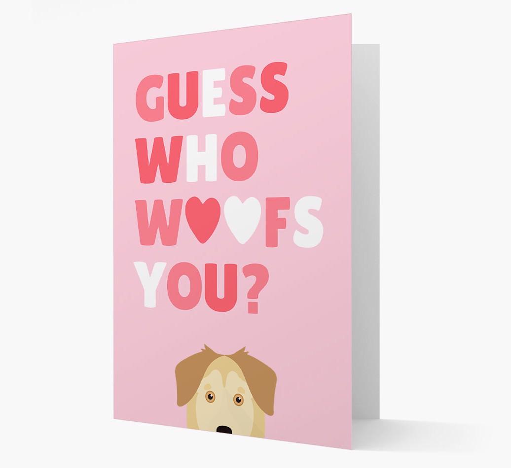 'Guess Who Woofs You?' Card with your {breedFullName} Icon
