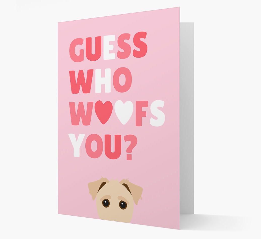 'Guess Who Woofs You?' Card with your {breedFullName} Icon