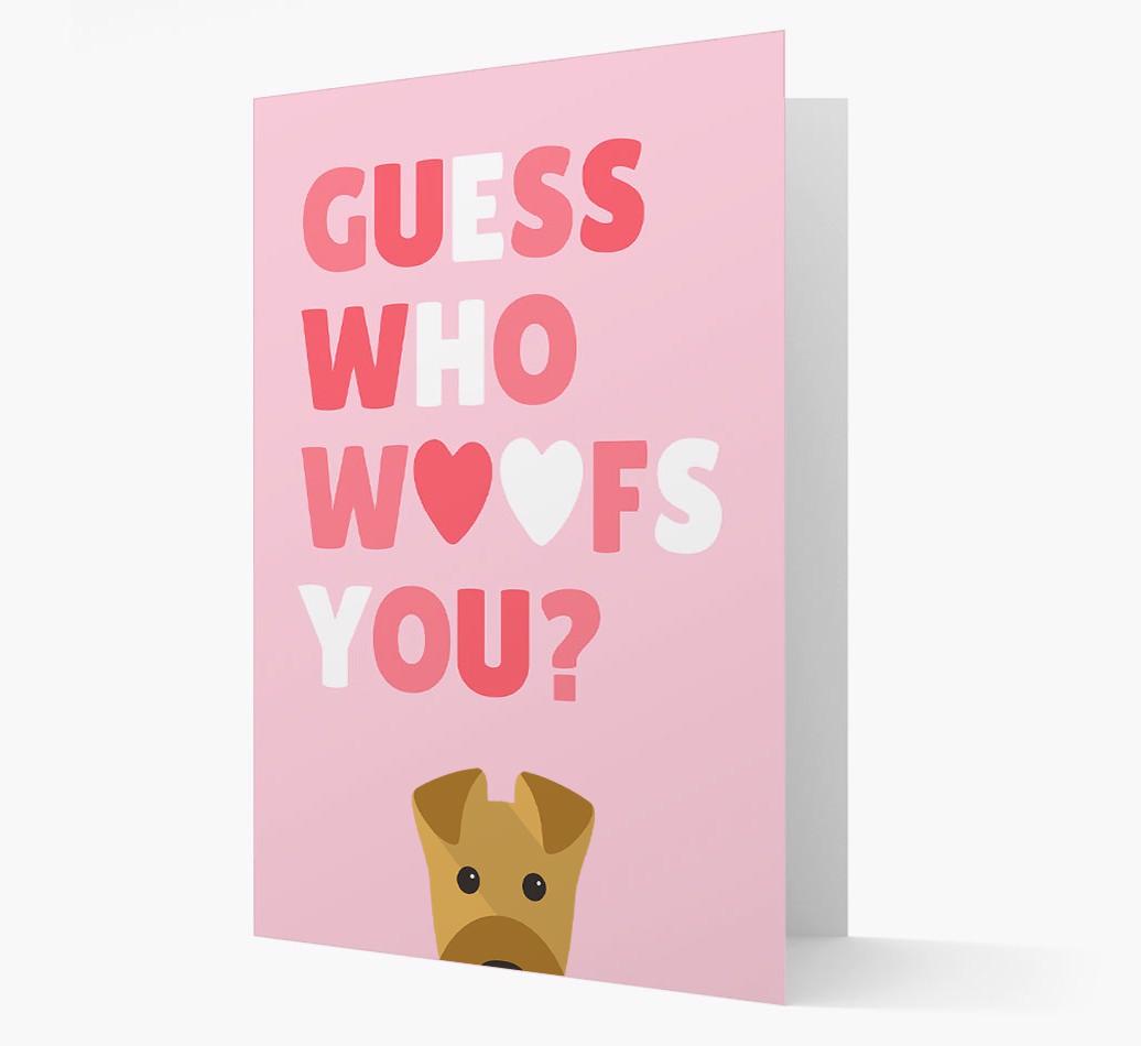 'Guess Who Woofs You?' Card with your {breedFullName} Icon