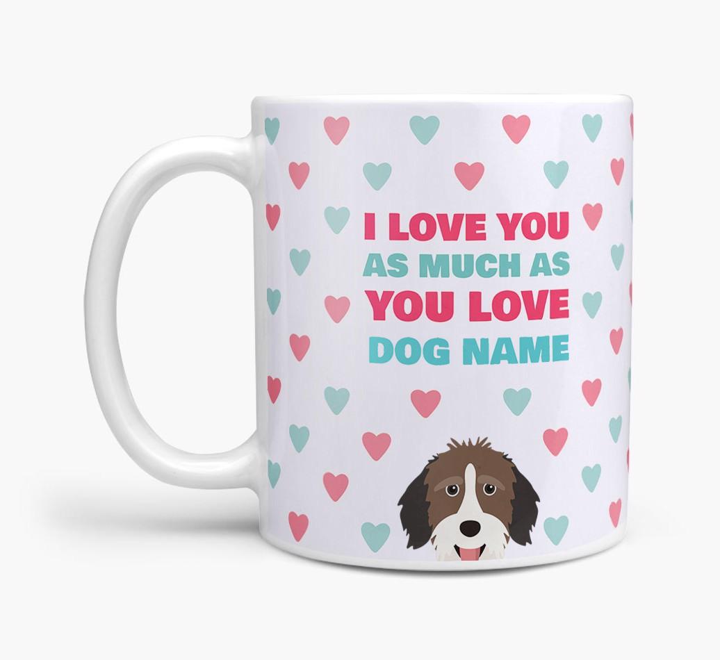 Personalised {breedFullName} 'I Love You As Much As You Love {dogsName}' Mug