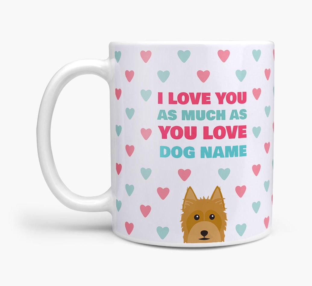 Personalised {breedFullName} 'I Love You As Much As You Love {dogsName}' Mug