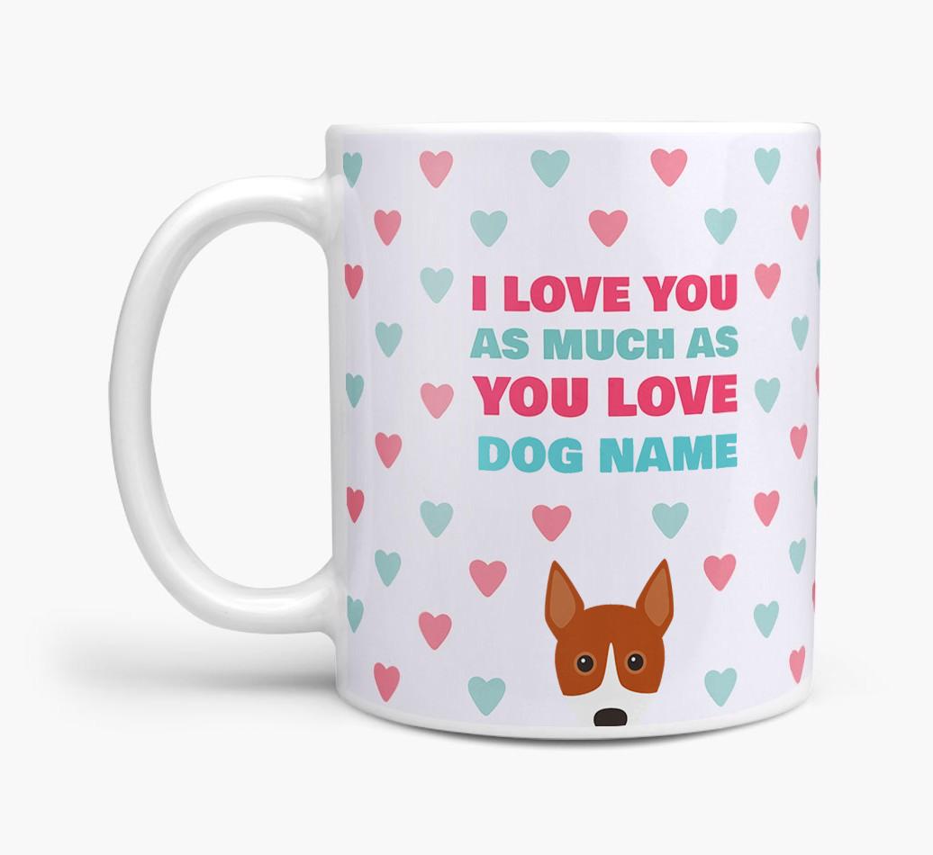 Personalised {breedFullName} 'I Love You As Much As You Love {dogsName}' Mug