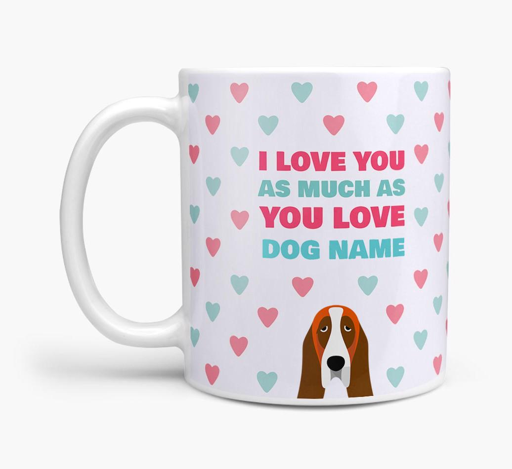 Personalised {breedFullName} 'I Love You As Much As You Love {dogsName}' Mug