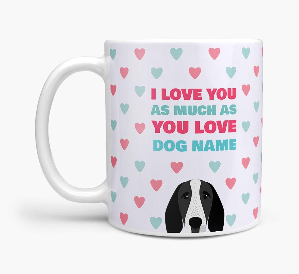 Personalised {breedFullName} 'I Love You As Much As You Love {dogsName}' Mug