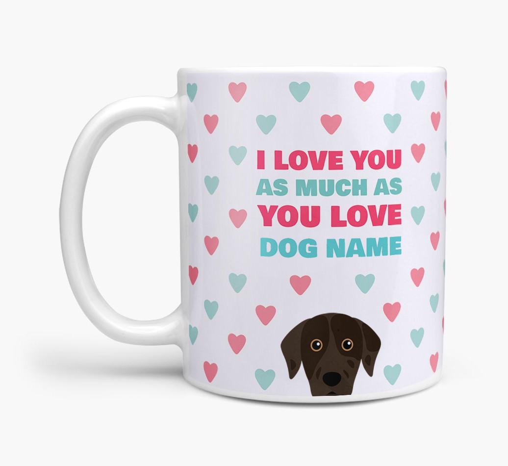Personalised {breedFullName} 'I Love You As Much As You Love {dogsName}' Mug
