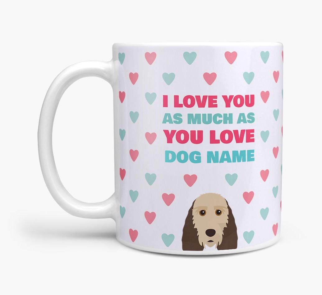 Personalised {breedFullName} 'I Love You As Much As You Love {dogsName}' Mug
