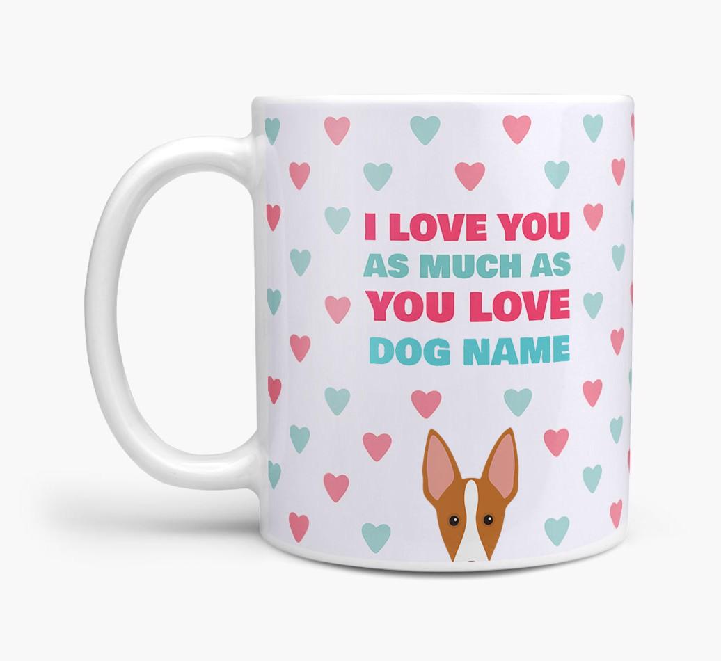 Personalised {breedFullName} 'I Love You As Much As You Love {dogsName}' Mug