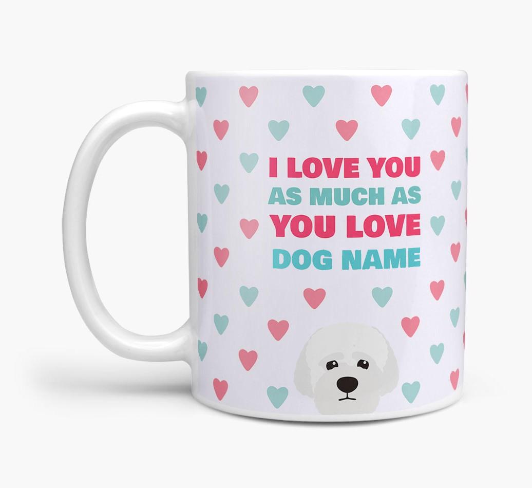 Personalised {breedFullName} 'I Love You As Much As You Love {dogsName}' Mug
