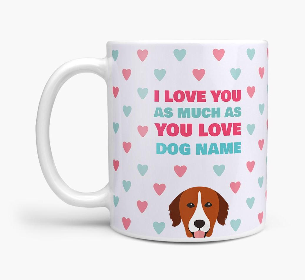 Personalised {breedFullName} 'I Love You As Much As You Love {dogsName}' Mug