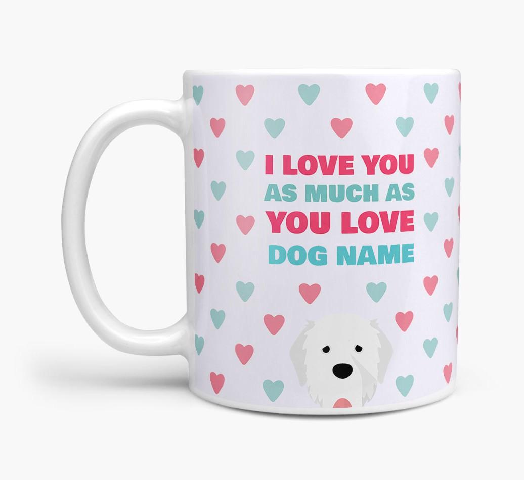 Personalised {breedFullName} 'I Love You As Much As You Love {dogsName}' Mug