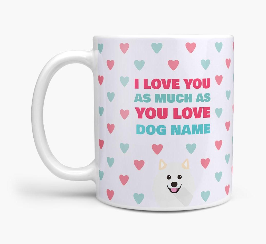 Personalised {breedFullName} 'I Love You As Much As You Love {dogsName}' Mug