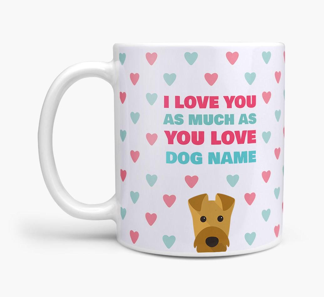Personalised {breedFullName} 'I Love You As Much As You Love {dogsName}' Mug
