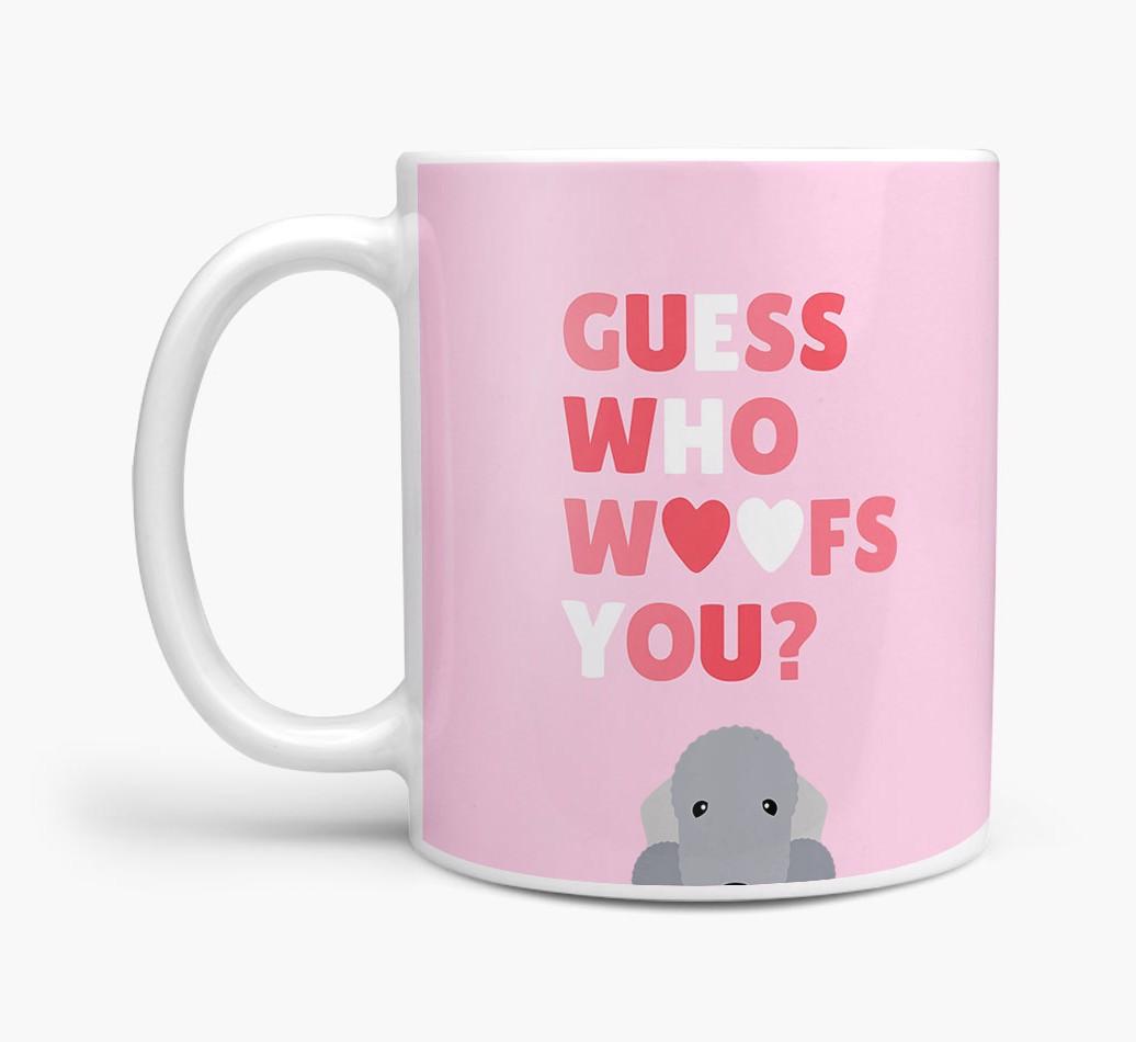 'Guess Who Woofs You' Mug With {breedFullName} Icon