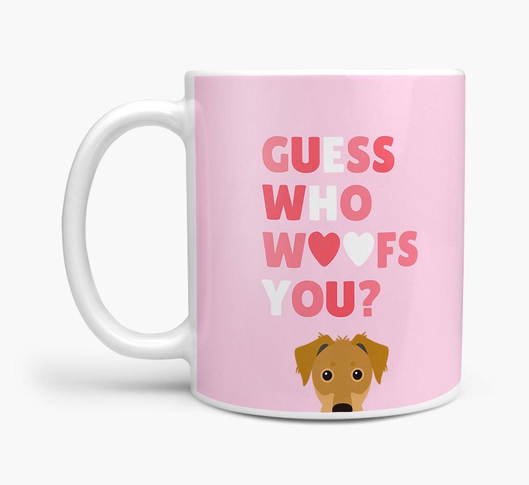 'Guess Who Woofs You' Mug With {breedFullName} Icon