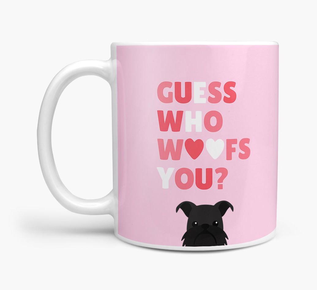'Guess Who Woofs You' Mug With {breedFullName} Icon
