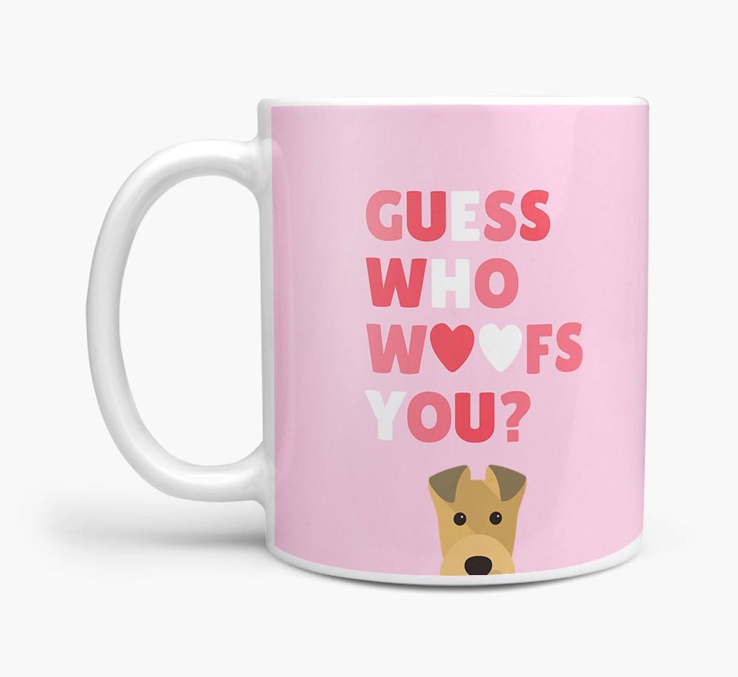 'Guess Who Woofs You' Mug With {breedFullName} Icon
